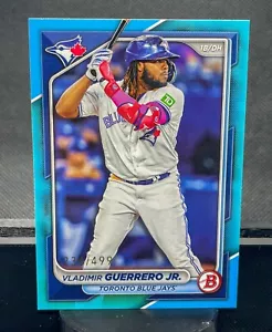 2024 Bowman Baseball Vladimir Guerrero Jr. #97 Sky Blue /499 Toronto Blue Jays - Foto 1 di 2