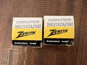 2 - Vintage Vacuum Tube Zenith 2BU2 2AS2A 2AH2 Radio Electronic - Picture 1 of 3