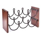 Layer Red Wine Rack Wrought Iron Restaurant Decoration Wine Frame Stacking9770