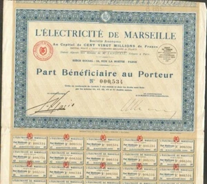 L'ELECTRICITE de MARSEILLE (13) (B) - Foto 1 di 1