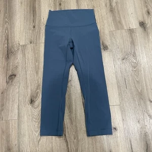 Lululemon Damen Wunderzug Hochhaus eng mit Taschen 21"" Größe 4 Capri - Bild 1 von 6