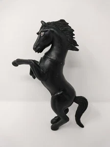 Vintage 1983 Imperial Black Horse 10" Standing Plastic Toy Hong Kong 1983 - Bild 1 von 6