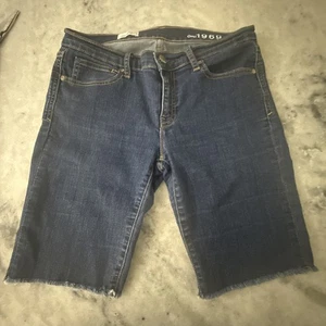 Bermuda donna Gap taglia 10/30 blu medio lavaggio indaco elasticizzato orlo grezzo - Foto 1 di 10
