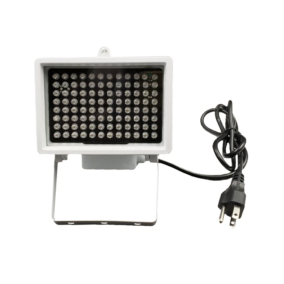 AC 110 220v 96 LED Night Vision 80m IR Infrared Illuminator Lamp Water Proof 60d