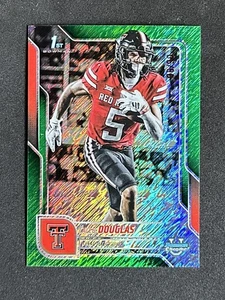 2025 Bowman Chrome U Caleb Douglas #74 Green Shimmer /99 1st Bowman - Bild 1 von 2