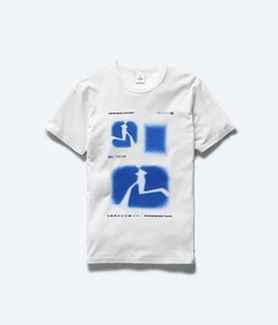 Reigning Champ Lightweight Mixtape Running Jersey T-Shirt Mens Medium White Slim - Picture 1 of 22