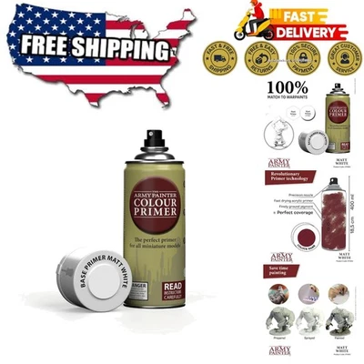 Imprimación en spray acrílica versátil 400 ml blanco mate - Cobertura superior para modelos Foto 1 de 4