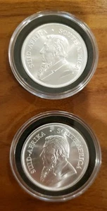 2 2021 Krugerrand South African 1oz Silver Bullion Coins - Picture 1 of 2