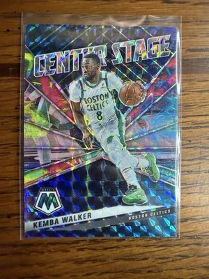 2020-21 Panini Mosaic Center Stage Silver Kemba Walker #14 Boston Celtics - Image 1 of 2