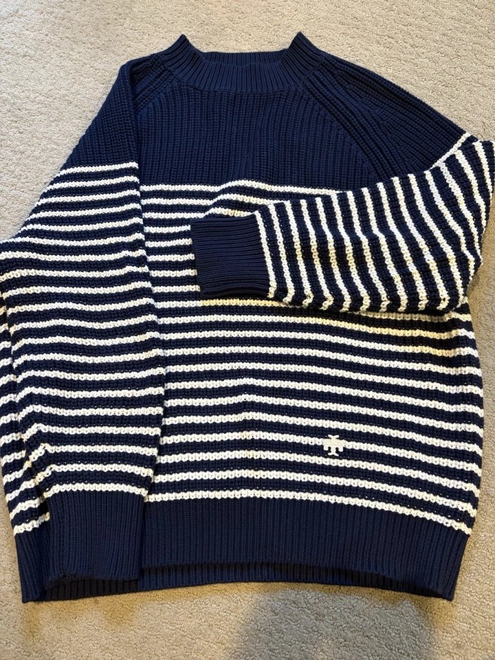 Suéter deportivo a rayas Tory Burch talla pequeña Foto 1 de 4