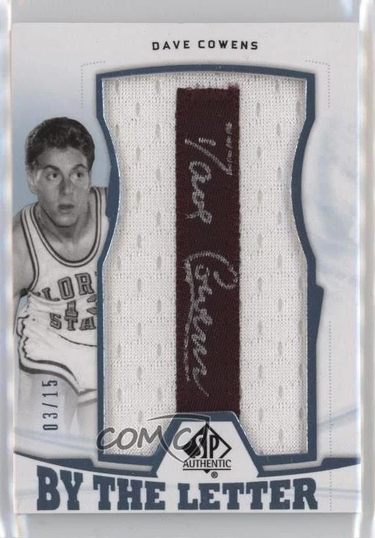 2013-14 SP Authentic By the Letter Auto /15 Dave Cowens #BL-DC Auto HOF - Image 1 of 2