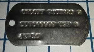 Orig Vietnam War Jewish Named DOG TAG Badge Dogtag US Navy Military Jew Hebrew - Picture 1 of 2