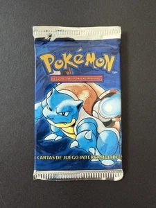 Pokémon Set Base Spagnolo Confezione Unlimited Blastoise Art Sigillato Vintage Luce - Foto 1 di 2