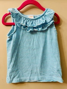 Turquoise White Stripe 4 Gymboree Top - Picture 1 of 5