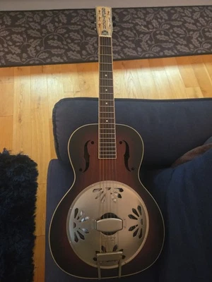 Gretsch G9240 Alligator V Neck Resonator Guitar With Bag - Image 1 of 4