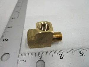 PARKER 2225P-4 1/4" FNPT x MNPT x FNPT Brass Street Tee - Picture 1 of 4