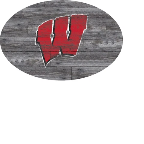Wisconsin Badgers Wall Art Wood Plaque 46" Distressed Wood Sign NEW Cover