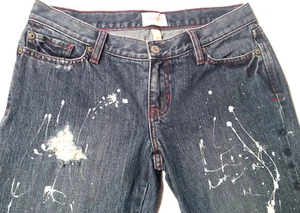 Abercrombie & Fitch Jean Painted Destroy XXS W24 L30 AU6 US2 UK4 NEW Women Girls - Picture 1 of 10