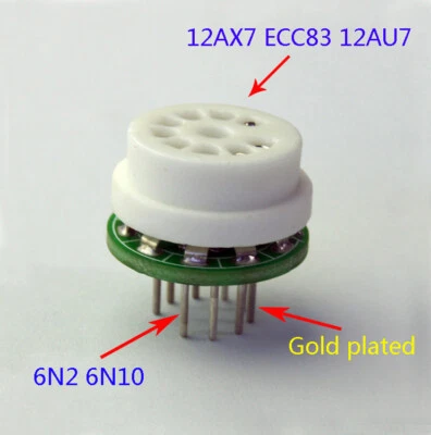 1X Convertitore Tubo Elettronico 12AX7 ECC83 Top Sostituire 6N2 Pulsante 12AU7 ECC82 a 6N1