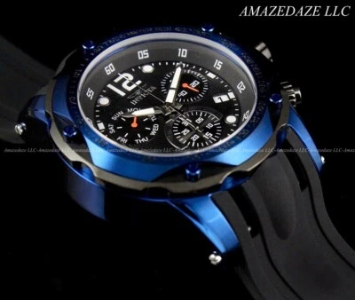 NEW Invicta Men 51mm Speedway Swiss Ronda Z60 Chronograph SS BLACK DIAL Watch !! - Image 1 of 4