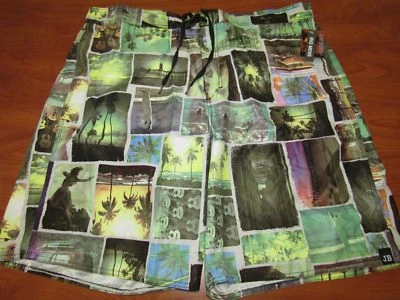 NEW JOE BOXER BIG MENS VACATION PHOTOS SWIMMING SHORTS TRUNKS SZ XXL - Image 1 of 2