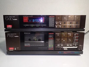 Vintage Aiwa TX70 + FX70 Tuner & Cassette Deck Mini Component, Tested & Works - Picture 1 of 7