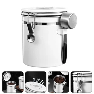 Food Storage Tank Coffee Grounds Container Airtight Coffee Tin - Picture 1 of 12