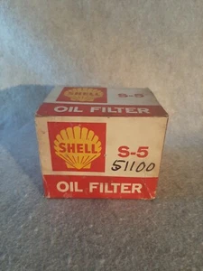 Vintage SHELL Oil Company Engine Oil Filter S-5 unused new old stock - Picture 1 of 12