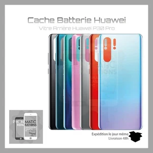 Vitre arrière cache batterie couvercle pour Huawei P30 Pro avec logo adhesif - Photo 1 sur 8