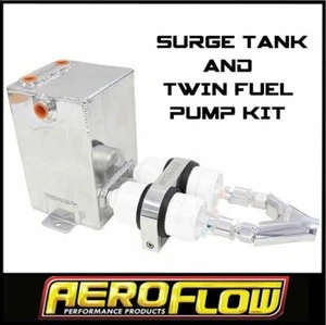 AEROFLOW DUAL 044 FUEL PUMPS & POLISHED SURGE TANK KIT LS1 TURBO BOSCH GTR XR6 - Picture 1 of 1