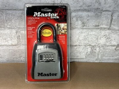 Master Lock Combination Portable Lock Box Holds 5 Keys NIB - Image 1 of 2