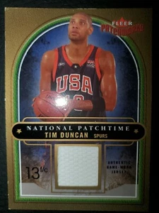 Tim Duncan #NP/TD Fleer 2003-04 Patchworks National Patchtime 049/350 Card NMM - Picture 1 of 1