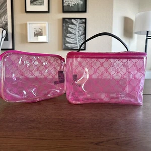 Klare Lauren Ralph Lauren Logo Kosmetiktaschen und Beutel Kulturbeutel Make-up Rosa - Bild 1 von 8