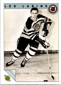 HOCKEY CARD ORIGINAL SIX BOSTON BRUINS LEO LABINE - Picture 1 of 2