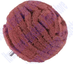 4 in Inside Tube Cylinder Scrubbing Abrasive Cleaner Scuff Ball 180 Grit Fine - Picture 1 of 3