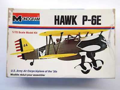 Monogram 1:72 Scale Curtiss Hawk P-6E model kit # 6794 - Image 1 of 4