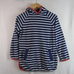 Boden girl's coverup johnnie b striped blue white 9-10y terrycloth - Picture 1 of 6
