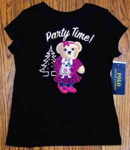 POLO RALPH LAUREN AUTHENTIC TODDLERS GIRLS BRAND NEW ORIGINAL T-SHIRT Size 4 NWT - Picture 1 of 2