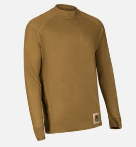 Nuovo* Camicia termica USMC FROG livello 1 peso seta strato base, Coyote - Foto 1 di 2