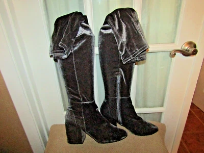 ALDO Womens Over-The-Knee Gray Suede Boots size 8 - Image 1 of 4