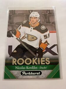 2017-18 Nicolas Kerdiles Rookie RC #276 Parkhurst Hockey Anaheim Ducks