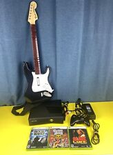 Xbox 360 S Console 250GB + Guitar Hero bundle + Stratocaster + Games. Tested!!