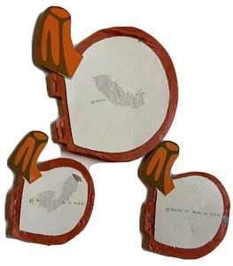 Vintage Honeycomb Orange Pumpkins Lot of 3 Vintage Beistle - Picture 1 of 4