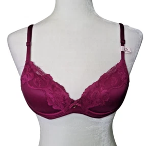 VICTORIA'S SECRET Lightly Lined Lace Trim Demi Bra Size 32A - Picture 1 of 7