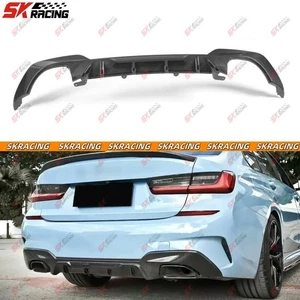 Difusor de labios de parachoques trasero forjado en seco/fibra de carbono para BMW Serie 3 G20 M340i 20-22 - Imagen 1 de 22