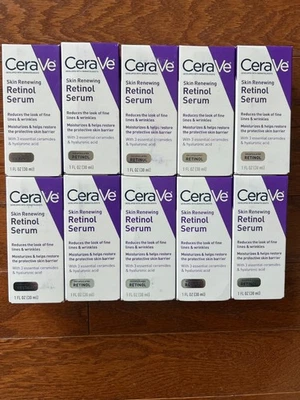 10 PACK - Cerave Anti Aging Skin Renewing Retinol Serum - 1 fl. oz - NEW - Image 1 of 4