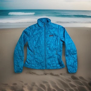 Patagonia Jacke Damen Gr. SM blau Nano Puff leicht, 100% Polyester Camp - Bild 1 von 10