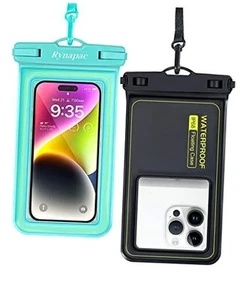 IP68 Waterproof Phone Pouch, Floating Waterproof Phone Case for Black&Green - Photo 1 sur 7