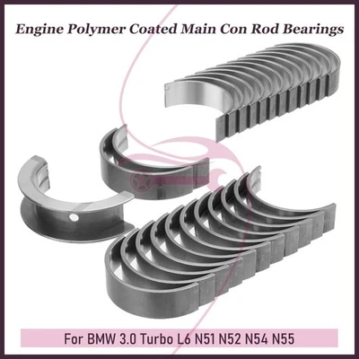 For BMW X1 X3 X4 X5 X6 3.0L Engine Crankshaft Main Rod Bearing Set Standard Size - Image 1 of 4