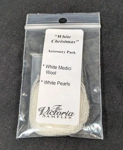 The Victoria Sampler White Christmas Wool Pearls Accessory Pack New - Picture 1 of 2